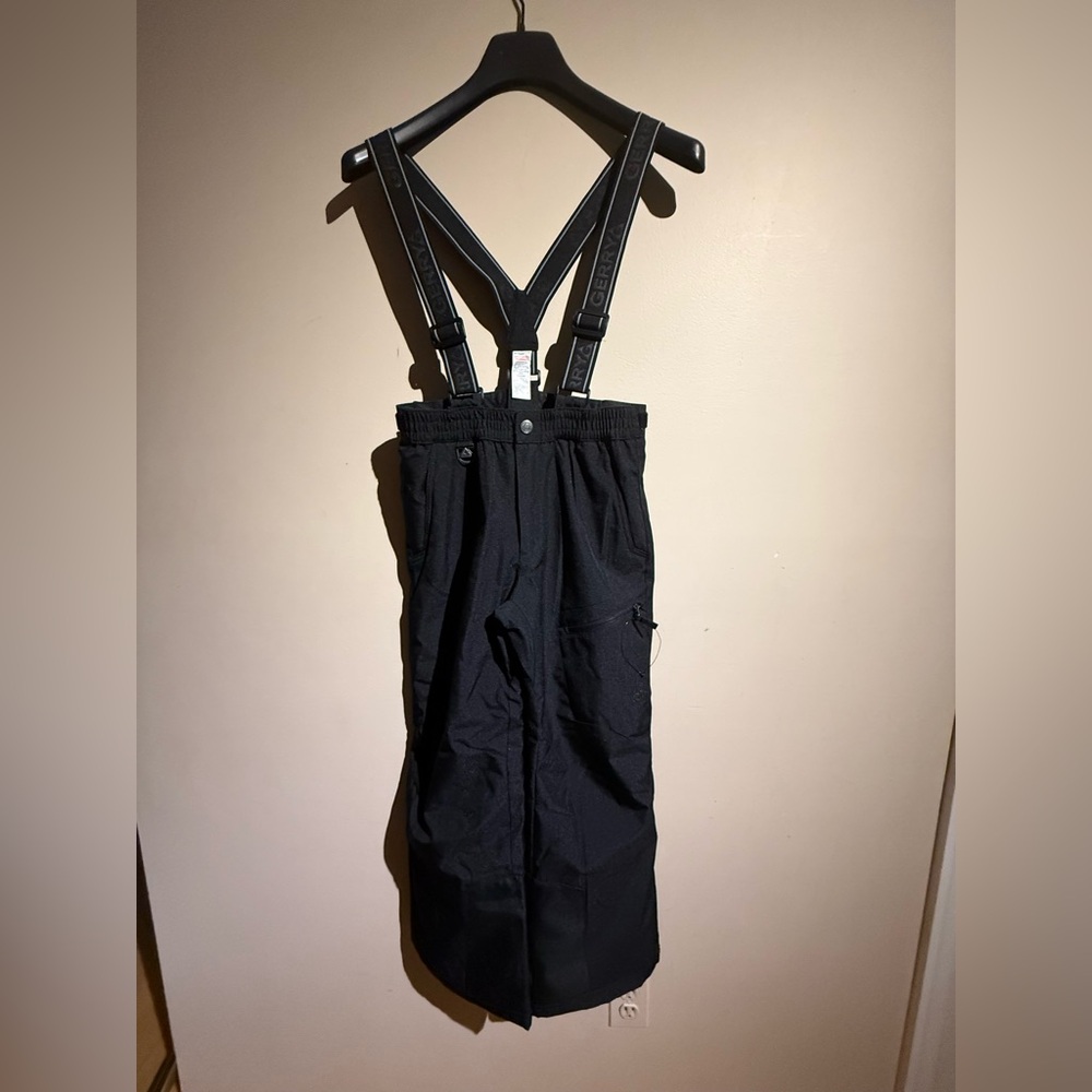Gerry Bib Snow Kid's Black Suspender Pants